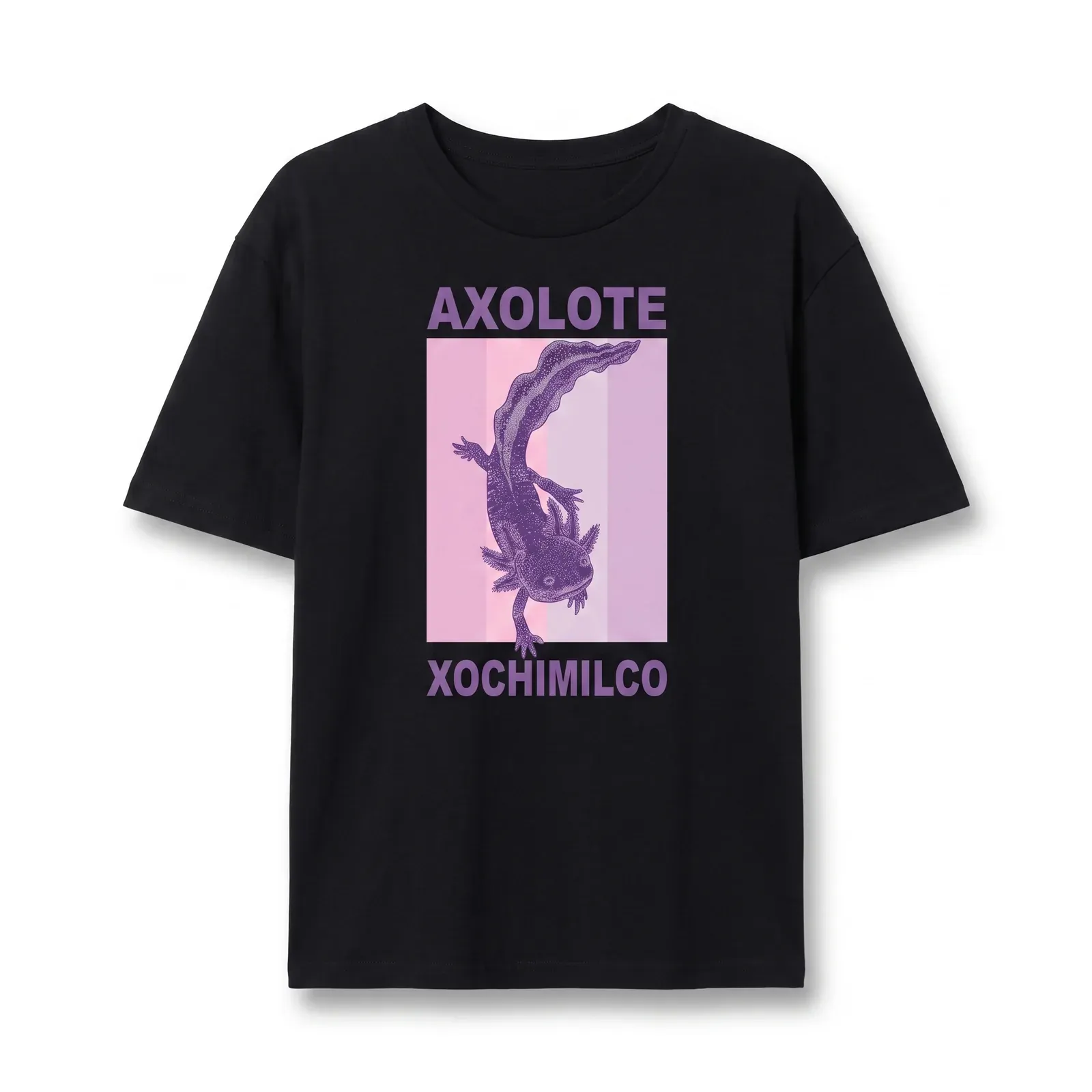 Playera Axolote Xochimilco (marco morado)