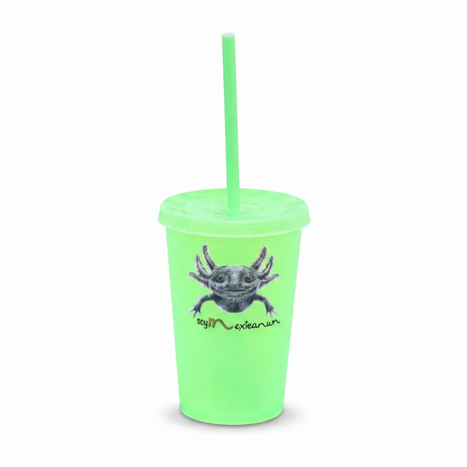 Vaso con Popote Ajolote